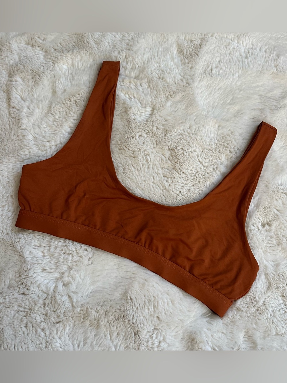 Dippin’ Daisies Swimwear burnt orange bikini top